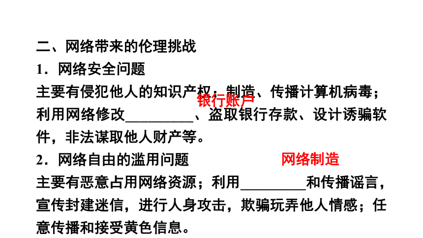 选修六 4.3网络的伦理困惑 课件（29张PPT）