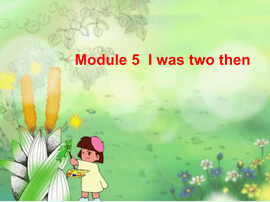 外研版(三年级起点)四年级下册 Module 5Unit 1 I was two then.课件