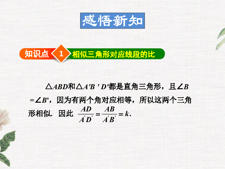 23.3.3 相似三角形的性质 课件（15张PPT）