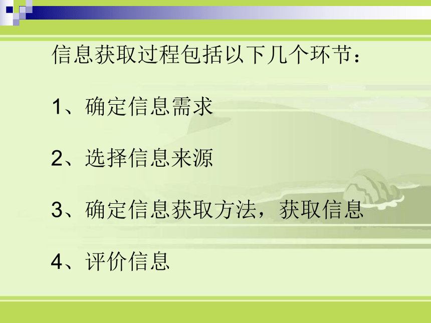 江西省安义中学高中信息技术课件：信息获取（共34张PPT）