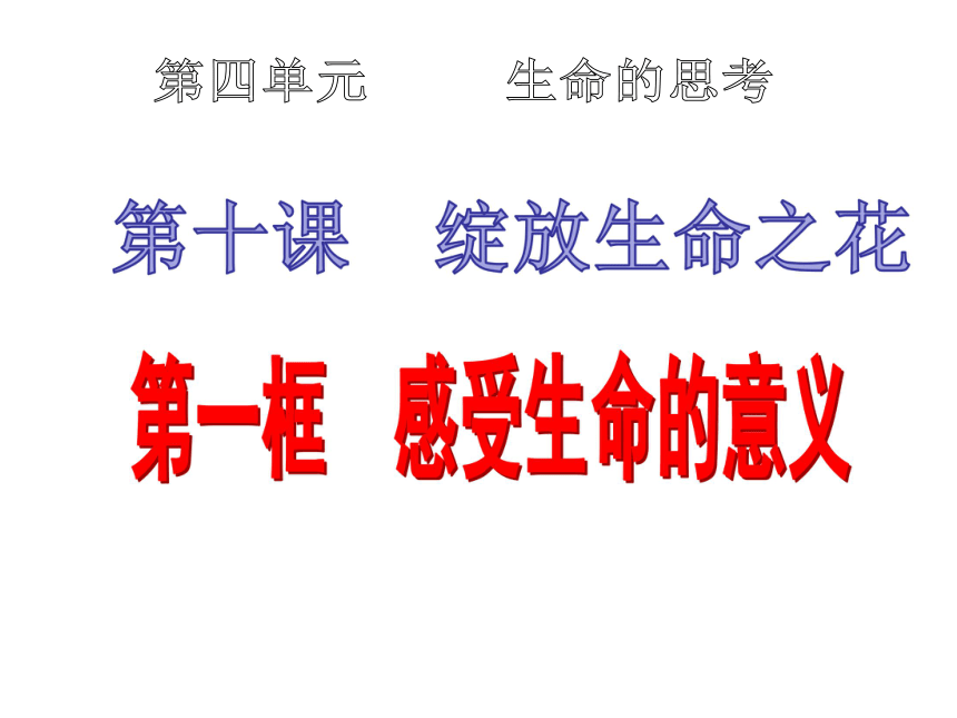 人教版《道德与法治》七年级上册：10.1 感受生命的意义 复习课件（共48张PPT）