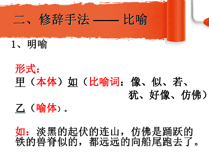 2020年山西省中考语文专题 修辞手法 课件(共37张PPT)