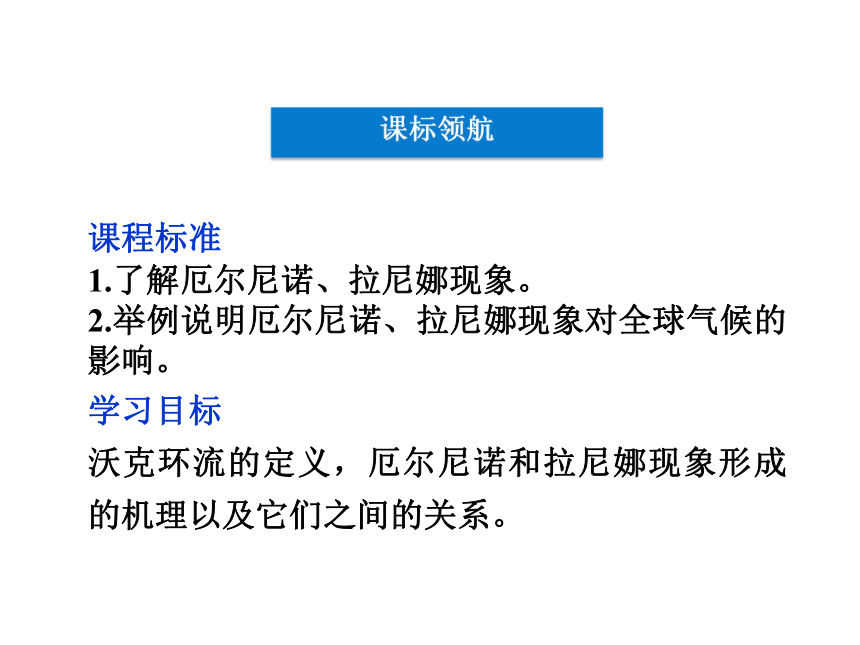 2012高二地理新人教版选修二课件 4.2  厄尔尼诺和拉尼娜现象