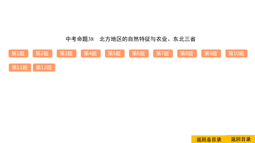 2021中考地理复习 中考命题38 北方地区的自然特征与农业、东北三省(共22张PPT)