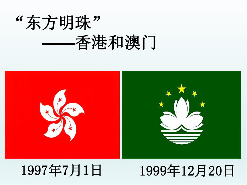 2020-2021学年人教版初中地理八年级下册第七章 第3节 东方明珠——香港和澳门 课件（共37张PPT）