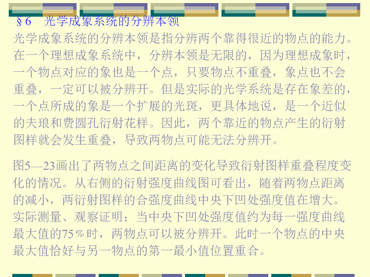 2020年山大附中高中物理竞赛提升版(光学)17光学成象系统的分辨本领