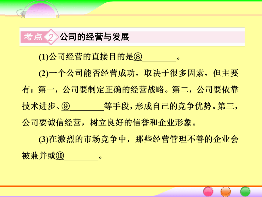 2014届高考政治[必修1]一轮总复习课件：2.5企业与劳动者