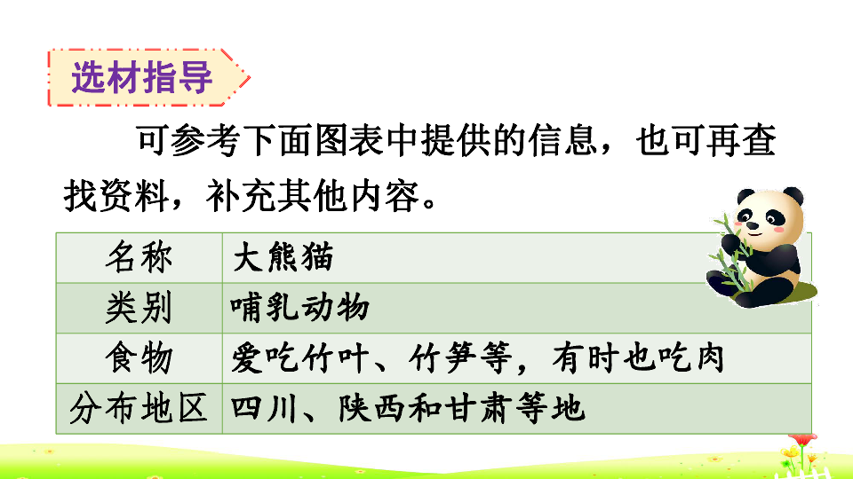 統編版語文三年級下冊習作七國寶大熊貓課件26張