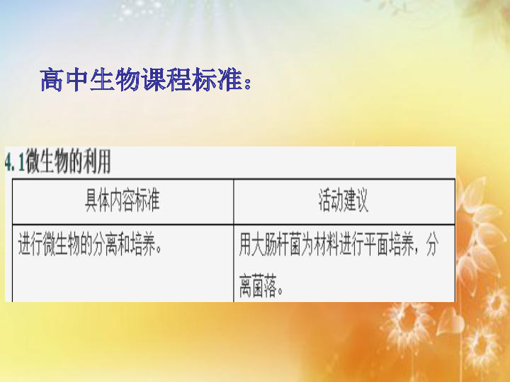 人教版高中生物选修一专题二课题1微生物的实验室培养 课件(共34张PPT)