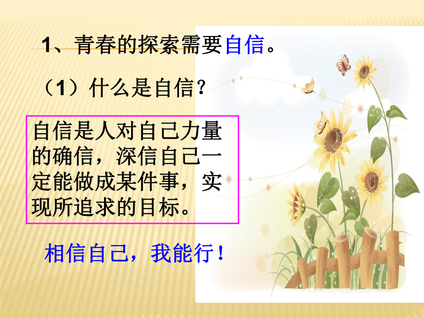 道德与法治七年级下册：3.1《青春飞扬》课件(20张PPT）