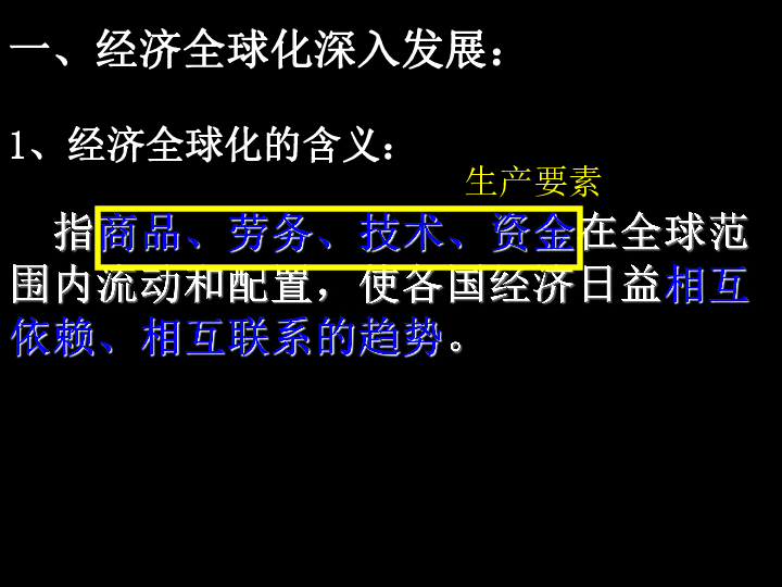 高中思想政治人教版（新课程标准）经济生活 11课1框面对经济全球化课件（31张）