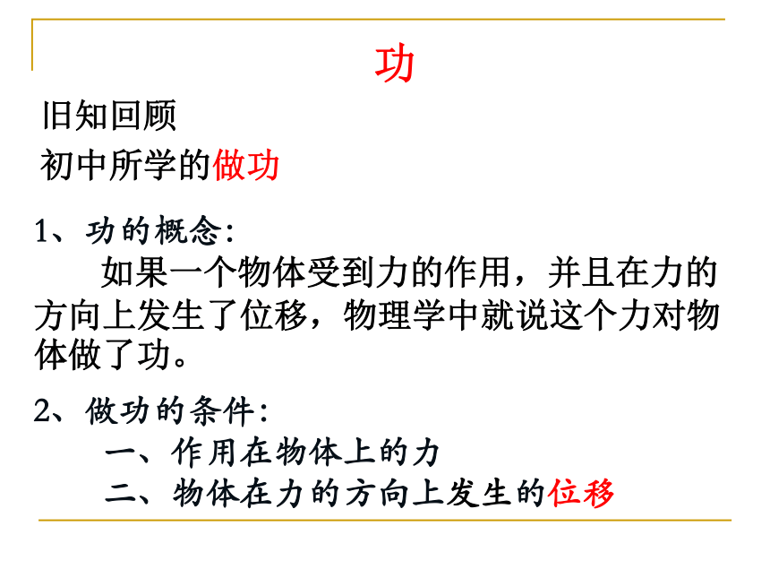 苏教版高中物理必修二：5-1《功和功率》课件（共29张PPT）