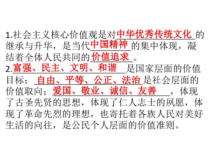 5.2.3 践行社会主义核心价值观   习题课件（36张PPT)