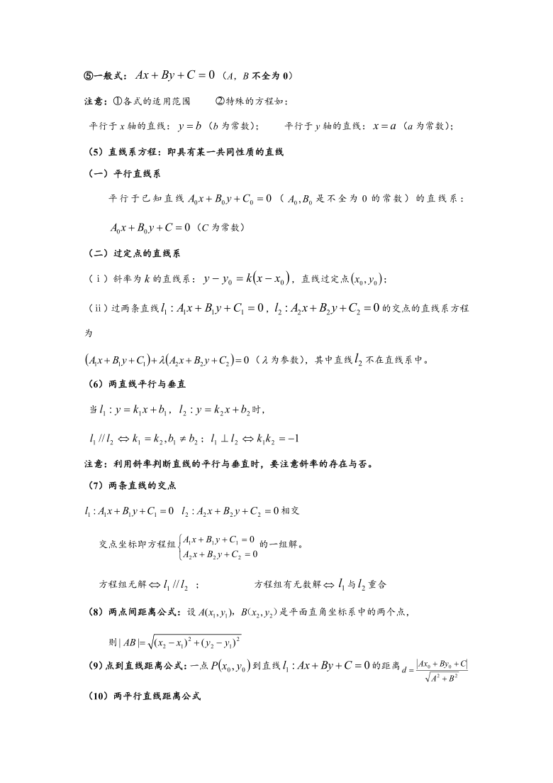 人教版高中数学必修2知识点总结Word版