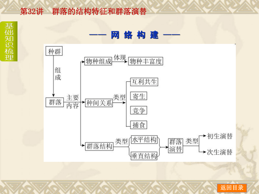 【新课标人教通用，一轮基础查漏补缺】第32讲 群落的结构特征和群落演替 （59ppt）