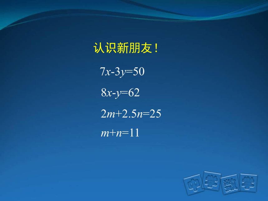 首都师范大学附属中学永定分校北京版七年级数学下册6.1二元一次方程和它的解课件（共20张PPT）