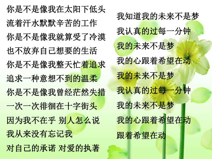 我的未来不是梦 课件 (2)