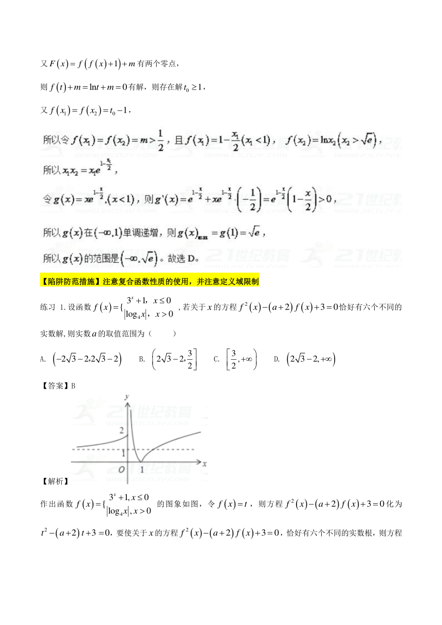 2018年高考数学破解高考命题陷阱专题复习4函数的零点与方程的根的解题方法