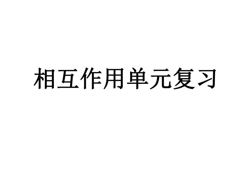 高中物理 人教版（新课程标准） 必修1第三章相互作用单元复习（共32张ppt）