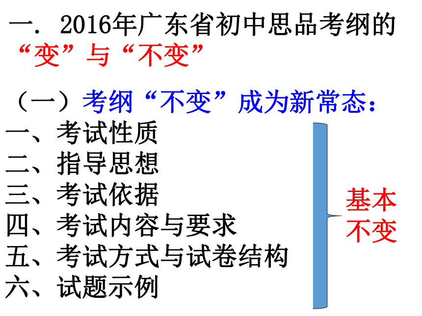 2016年广东省中考语文备考会讲座新常态下的考纲解读与分析课件