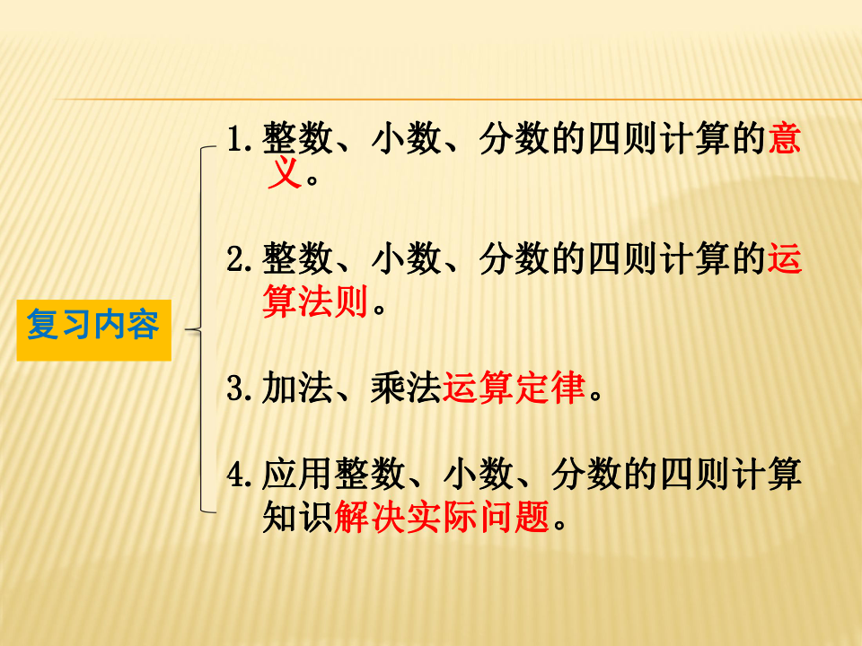 《數的運算》整理與複習建議