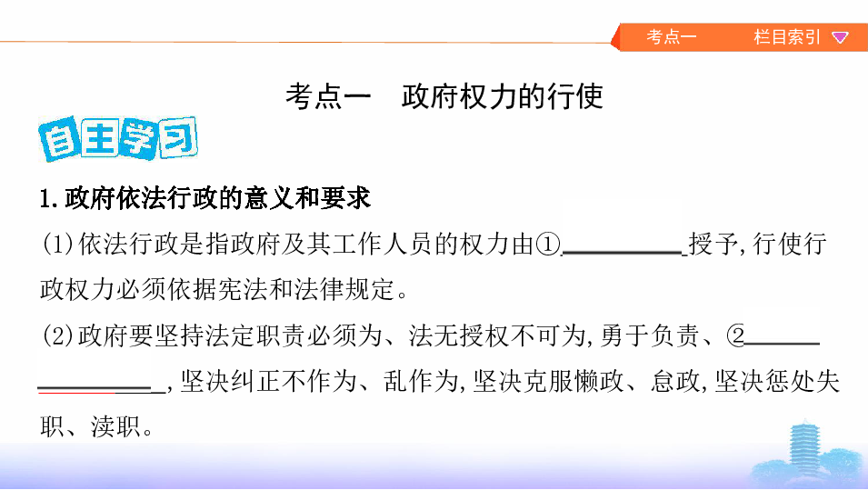 2020版高考政治（江苏专用版）总复习课件  必修2  第二单元  第四课时  我国政府受人民的监督   :48张PPT