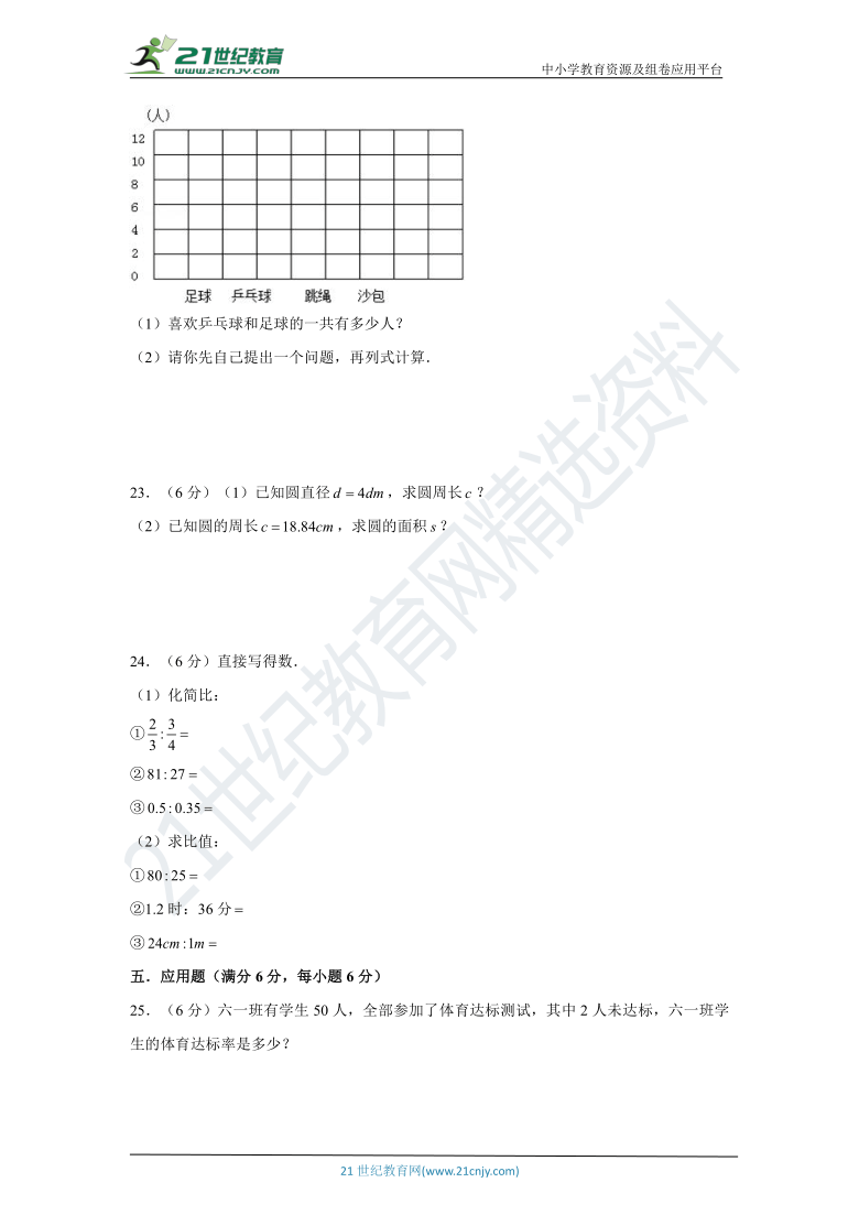 【全优考卷】北师大版小学数学六年级上册期末考试重难点测评卷（含答案）