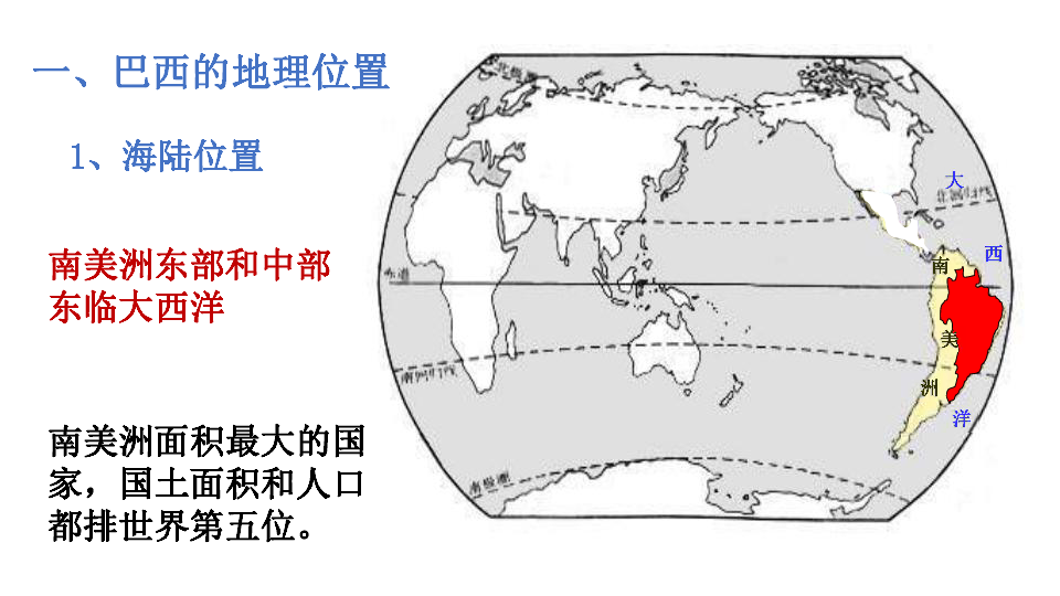 湘教版七下地理 8.6巴西 课件18张PPT