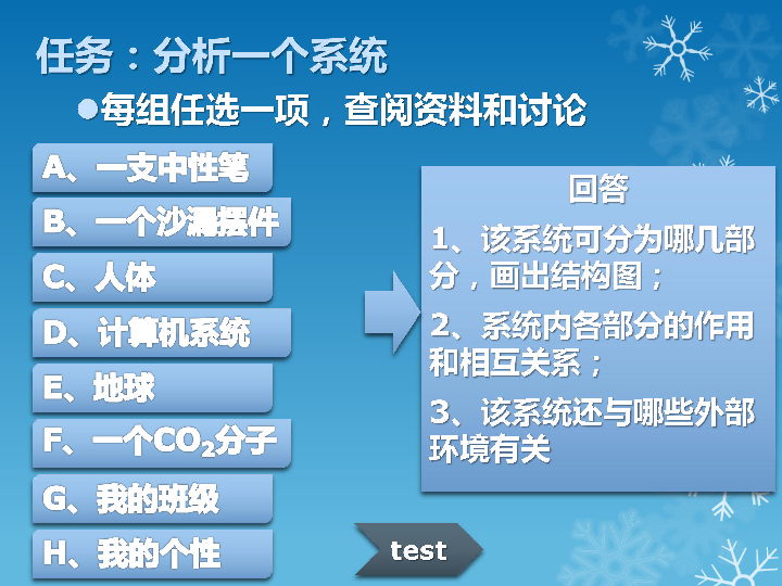 高中通用技术粤科版必修2课件- 3.2 系统的分析（18张幻灯片）