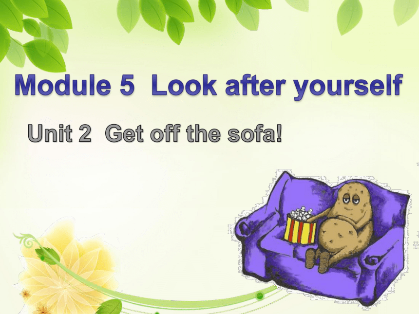 Module 5 Look after yourself Unit 2 Get off the sofa!课件