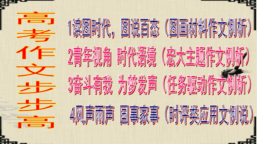 高中语文 3奋斗有我 为梦发声（任务驱动作文例析）（41张）