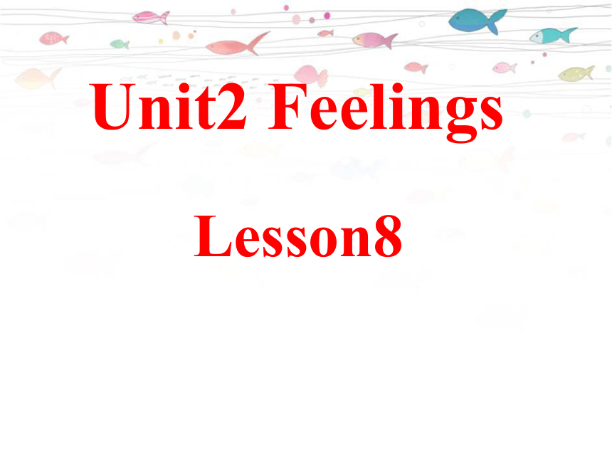 Unit 2 Feelings Lesson 8 课件