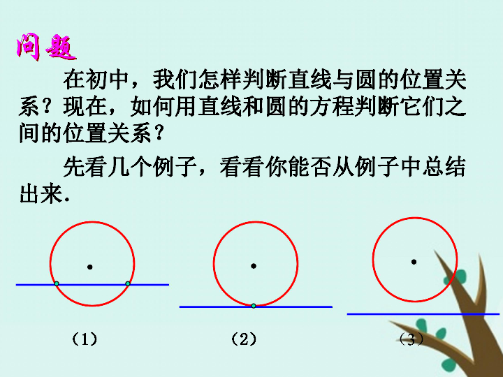 2018年高中数学北师大版必修2课件：第二章解析几何初步2-2-3直线与圆、圆与圆的位置关系课件（22张）