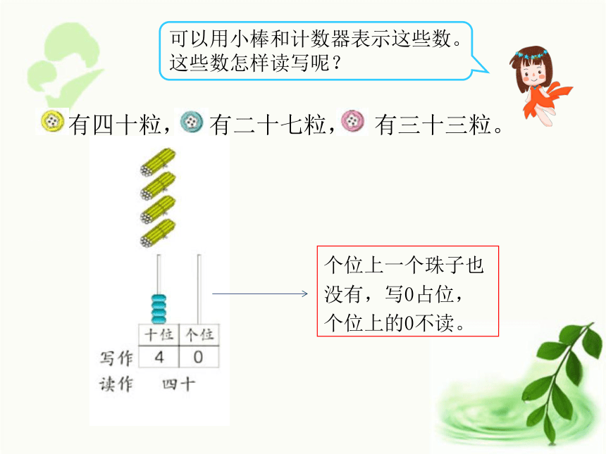 人教版数学一年级下册4.2   读数  写数（课件14张ppt)