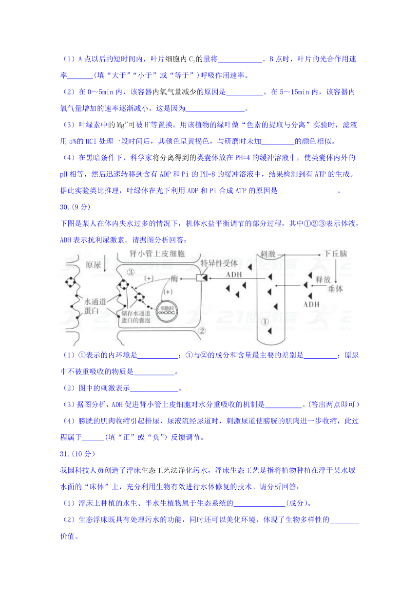 广东省际名校茂名市2018届下学期大联考理综生物试题