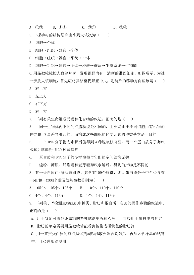 西藏山南市高中2020-2021学年高二下学期期末考试生物试题（Word版含答案）