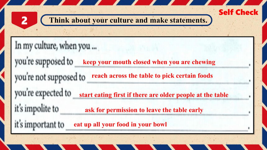 Unit 10 You're supposed to shake hands.Section B 3a-Writing 同步课件 人教版英语九 ...