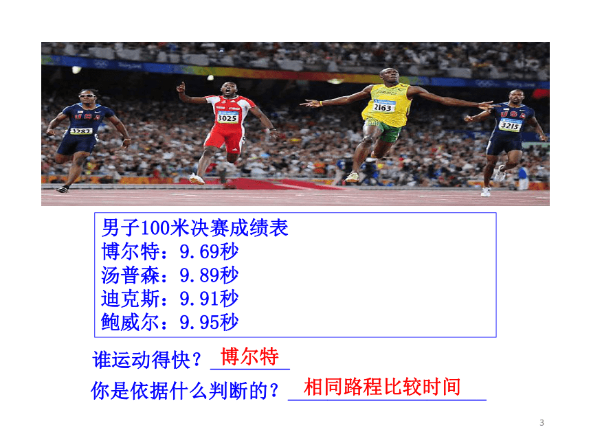 7.2怎样比较运动的快慢 课件 24张 2020－2021学年沪粤版物理八年级下册（24张）