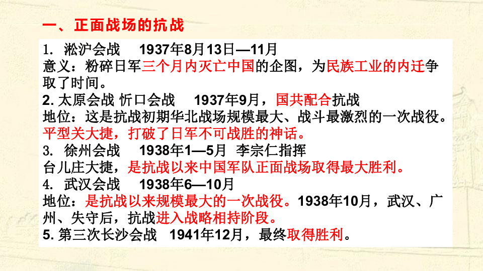 全民族浴血奮戰與抗日戰爭的勝利 課件(共26張ppt)-21世紀教育網