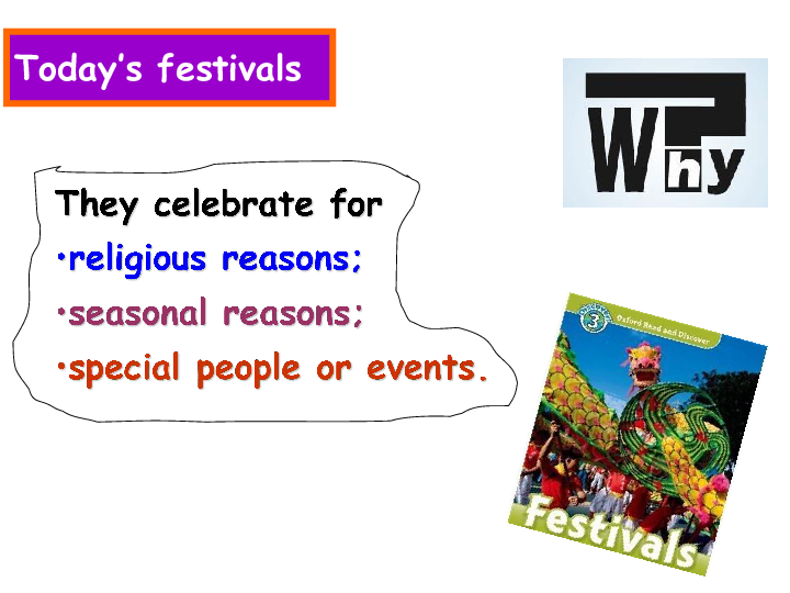 人教版高中英语必修3 Unit 1 Festivals around the world 阅读课Festivals and celebrations课件（共18张PPT）