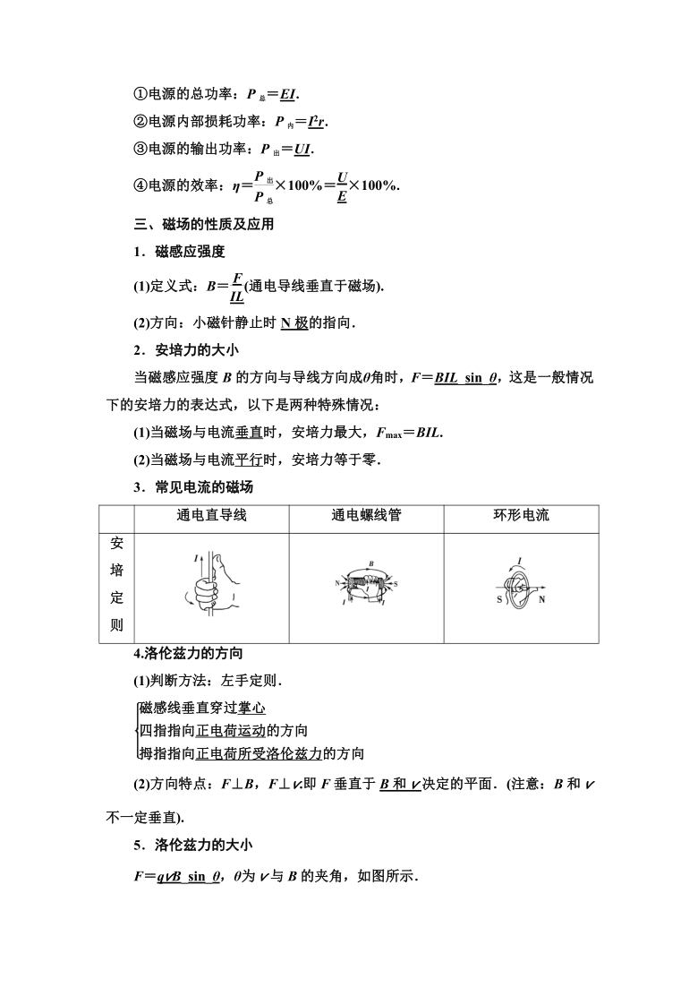 模块综合提升—2020-2021学年高中粤教版物理选修3-1学习讲义（word含答案）