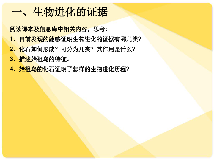 苏科版生物八年级下册5.23.2生物进化的历程 课件(共29张PPT)