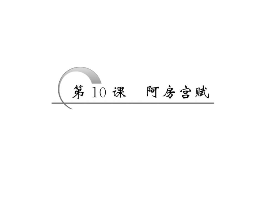 【创新方案】高中语文 第三专题 第10课 阿房宫赋配套课件 苏教版必修2