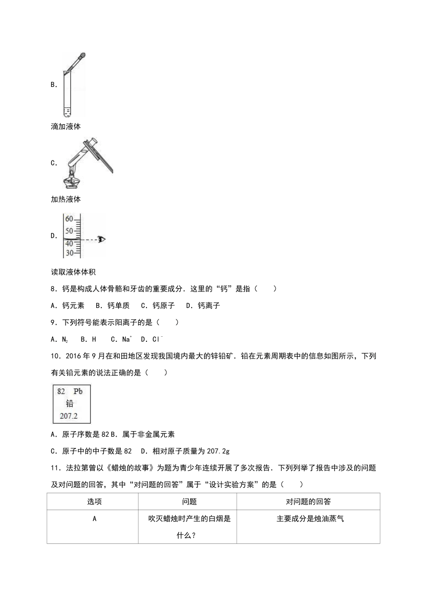 新疆维吾尔自治区生产建设兵团农六师芳草湖农场中学2016-2017学年九年级（上）期末化学试卷（解析版）