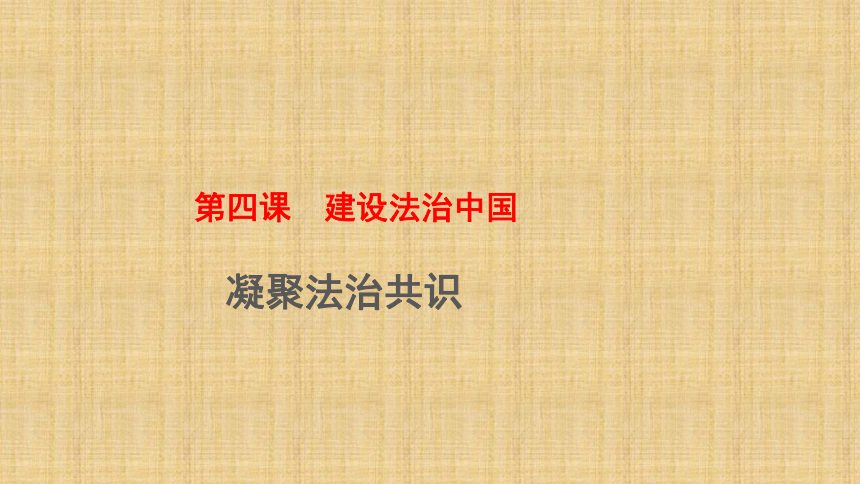 4.2   凝聚法治共识    课件(共27张PPT)