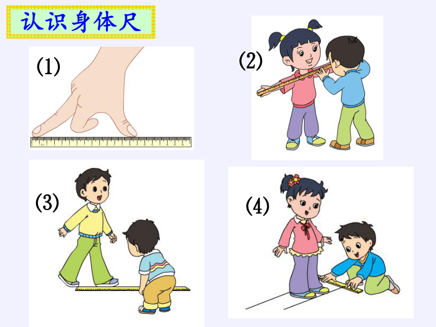 苏教版小学数学二年级上册我们身体上的尺1课件19页ppt