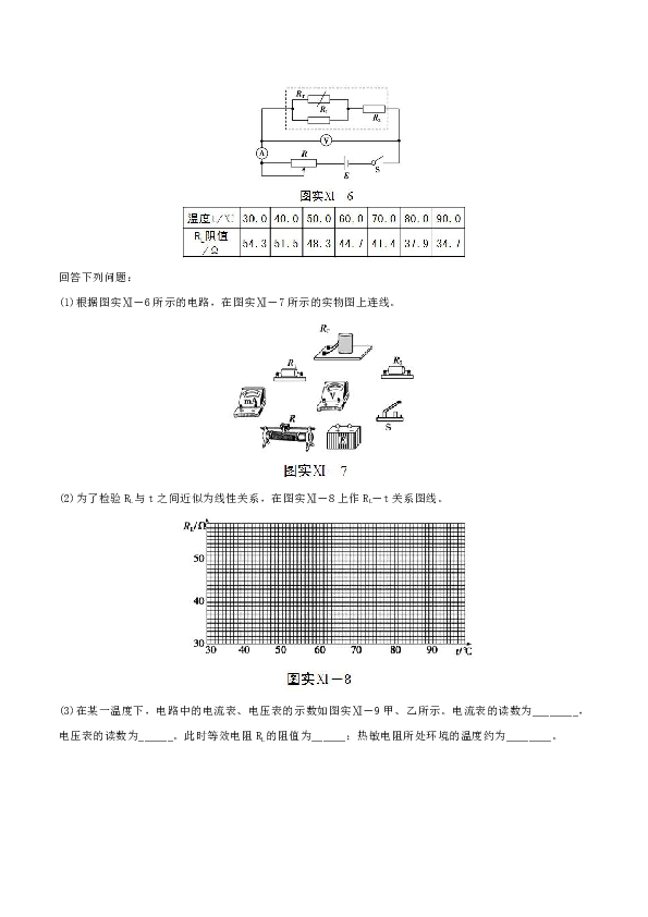 2019年高考物理的13个抢分实验实验12.1 传感器的简单应用（抢分精讲）