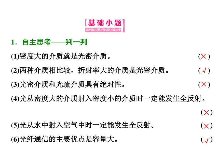 13.2《全反射》ppt导学课件（含答案）28张PPT