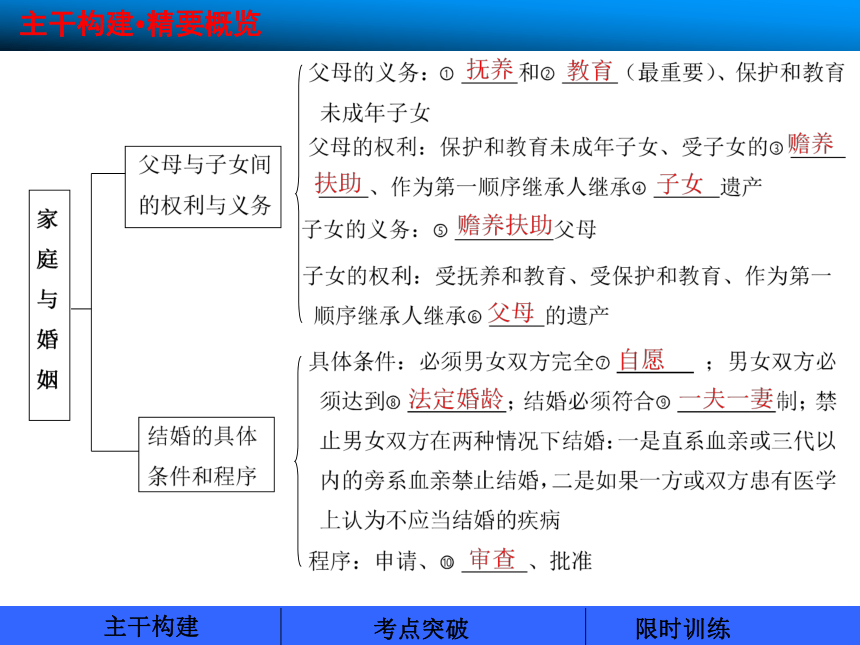 专题五 家庭与婚姻 复习课件26张PPT