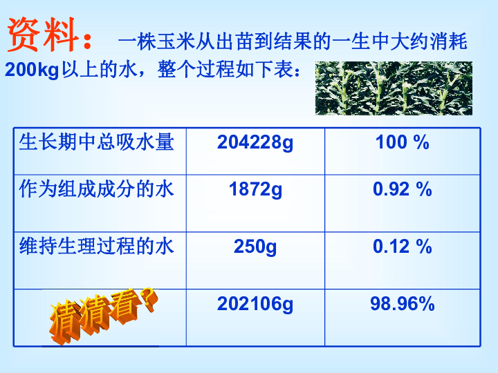 苏科版八年级上册生物  18.1绿色植物与生物圈的水循环 课件 (15张PPT)